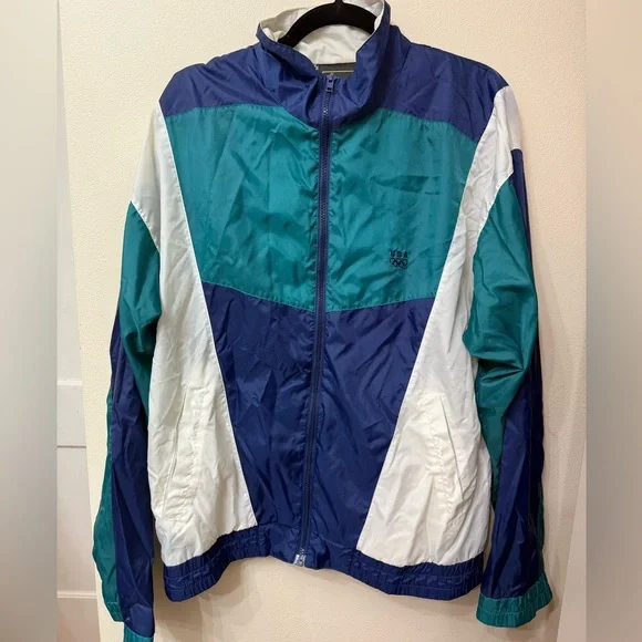 Vintage Jacket / Men’s Small / 90s / Y2K / Blokecore / Colorblock / Spring - Picture 1 of 5